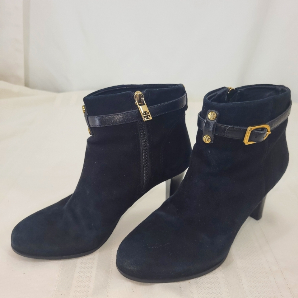 TORY BURCH Booties Black Suede Boots